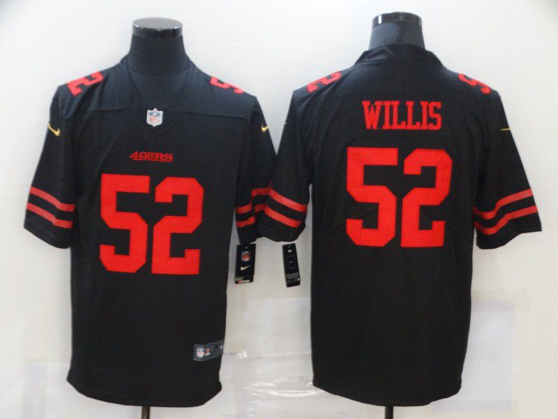 Men San Francisco 49ers #52 Willis Black Nike Vapor Untouchable Limited 2020 NFL Nike Jerseys